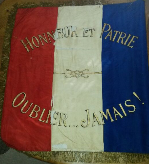 The back of the flag