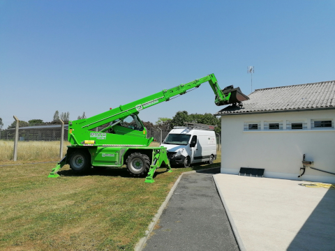 Les couvreurs en action