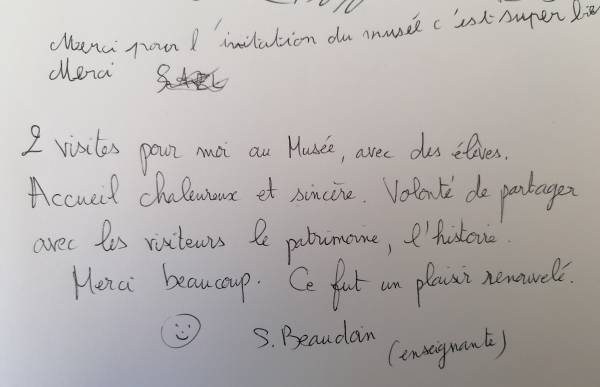 Le commentaire d’un écolier et de l’enseignante