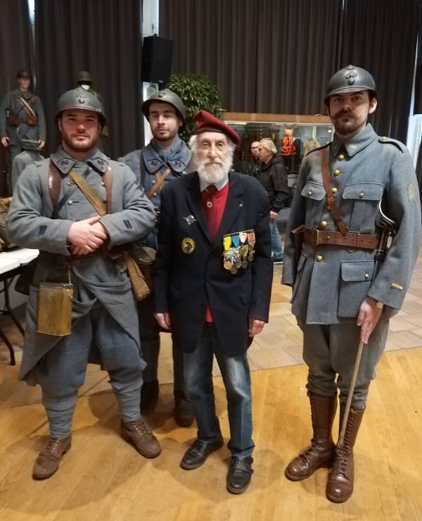 Our veteran with the “Poilus Berrichons”