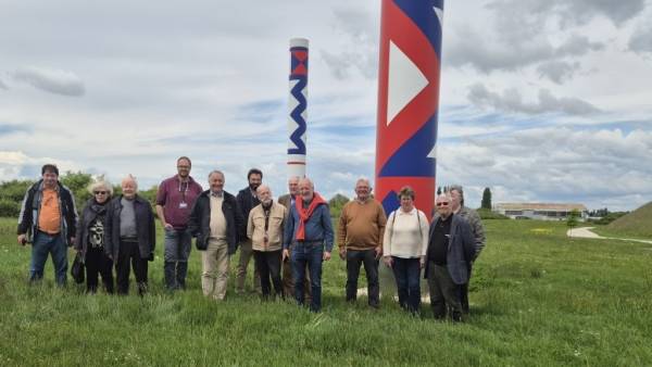 Le groupe de visiteurs