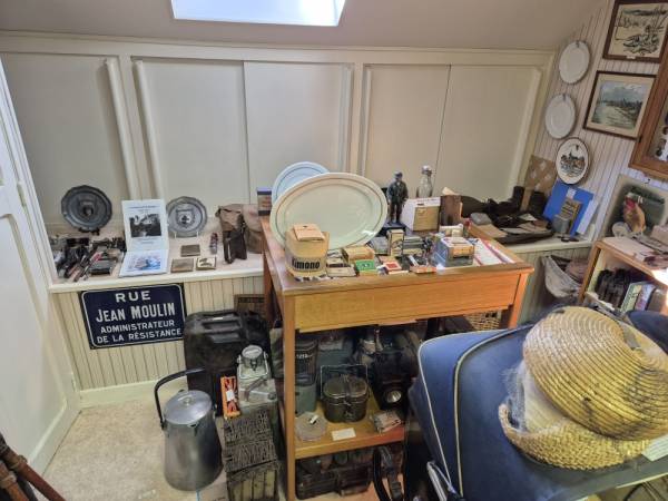 A small selection of the objects and documents donated by Ms. Petit