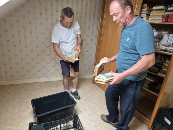 Philippe et Xavier en phase de pré-triage