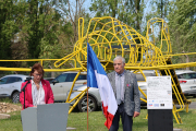 The aircraft, once a playground fixture for American children, has now landed at La Martinerie