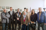 A delegation of officials from the American embassy at “les Amis de La Martinerie”