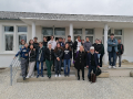 Twenty four Parisian high school students visiting “les Amis de La Martinerie”